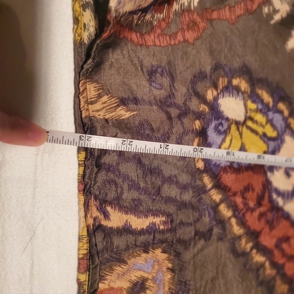 Esqualo Elements Print Long Sleeve Paisley Light Sz. 12 Blouse - Picture 15 of 15